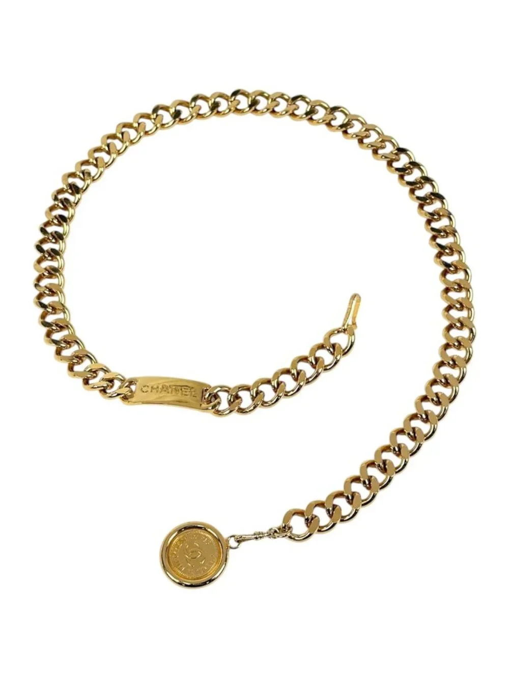 Chanel Belt CC Logo 31 Rue Cambon Gold Plated